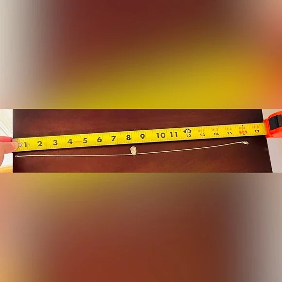 16” Sterling Silver (925) Teardrop Necklace In Good Condition - Picture 2 of 8